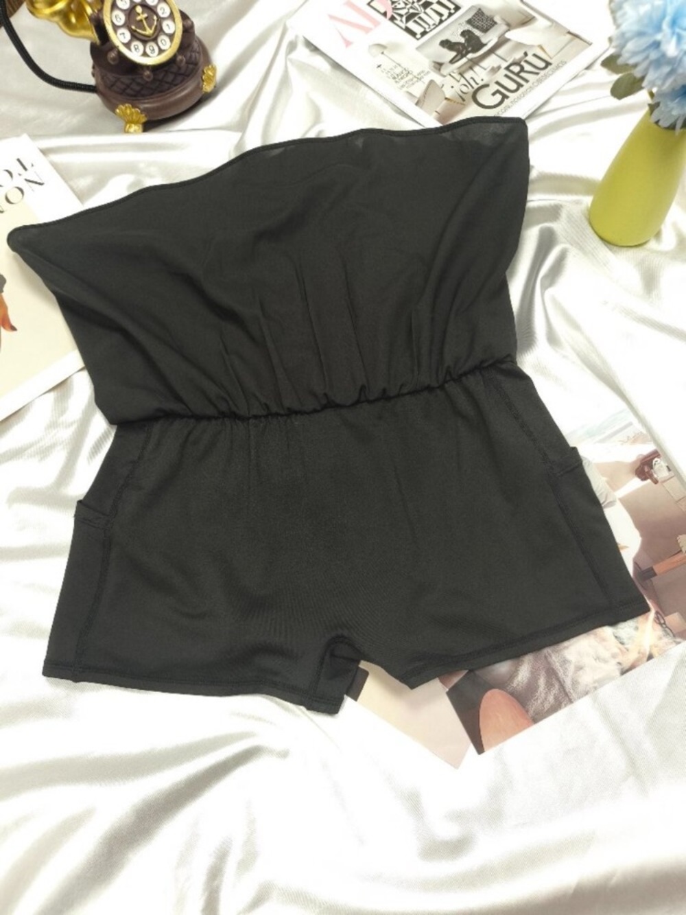 ALO Yoga Black Circle Skater Skirt with Elastic Waist - Picture 3 of 5